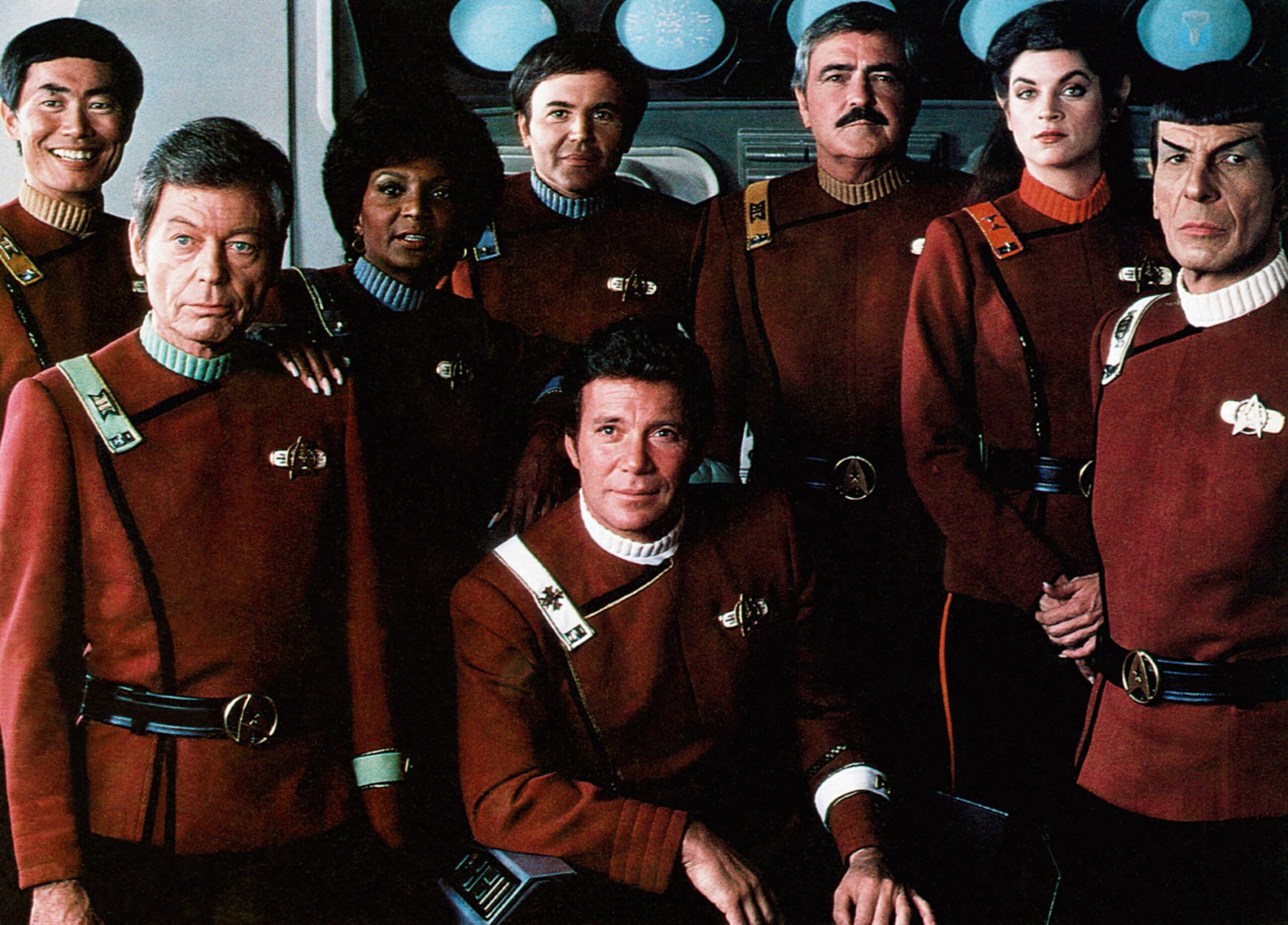 The cast of Star Trek II: The Wrath of Khan