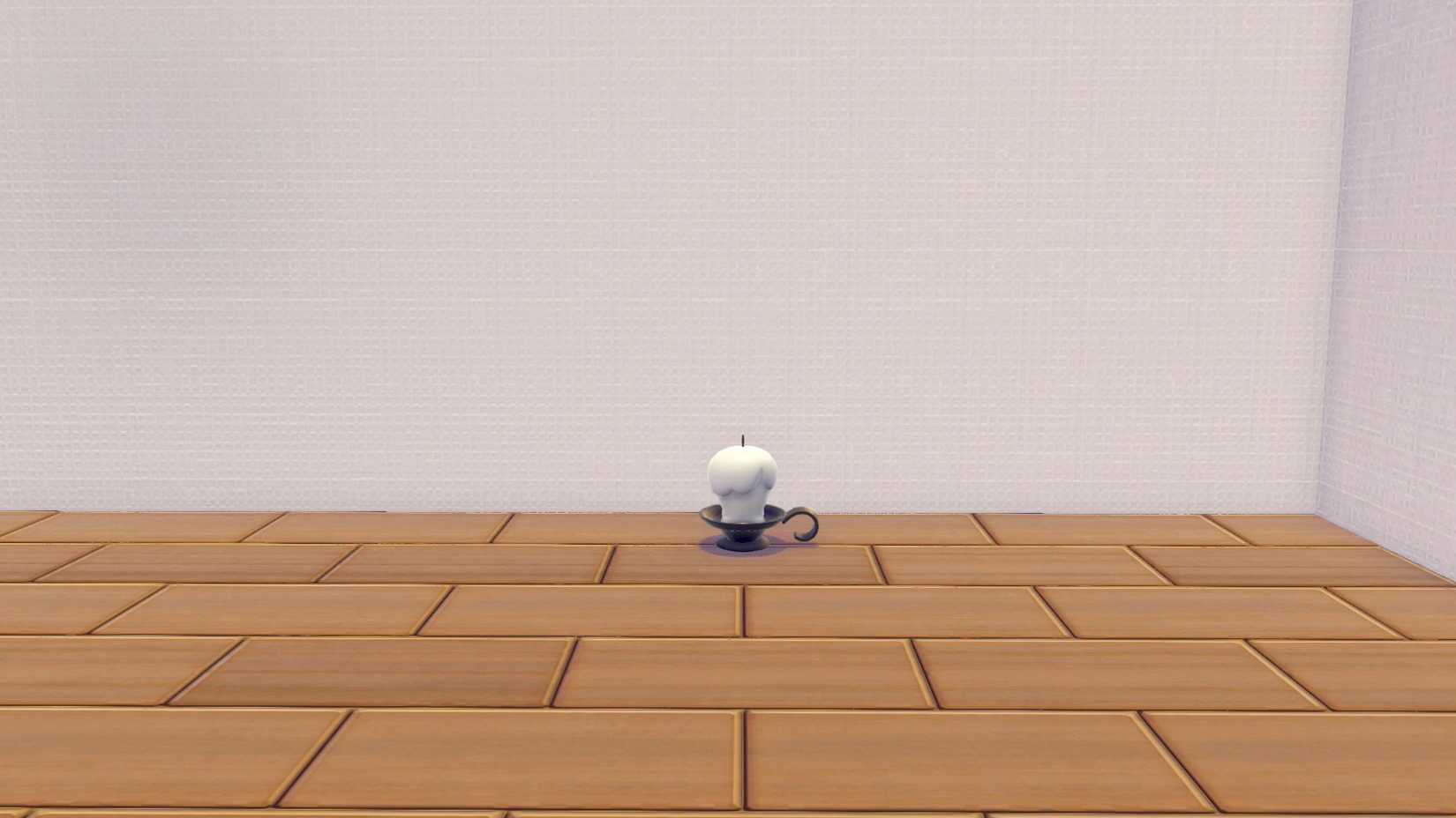 A candle that resembles a Litwick in Pokopia