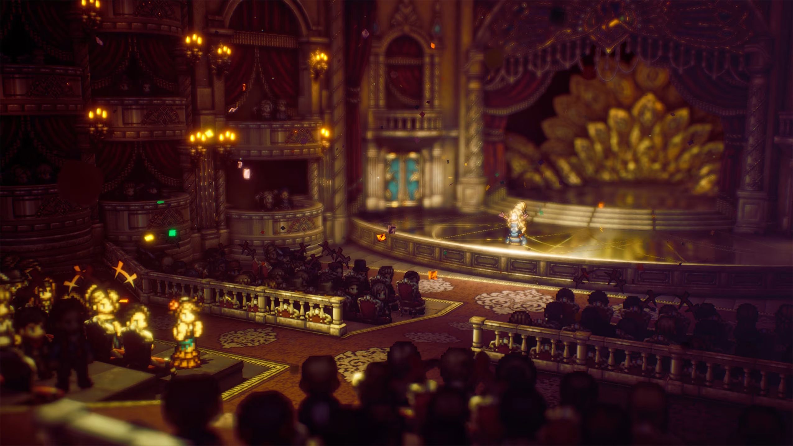 An opera performance in Octopath Traveler 2
