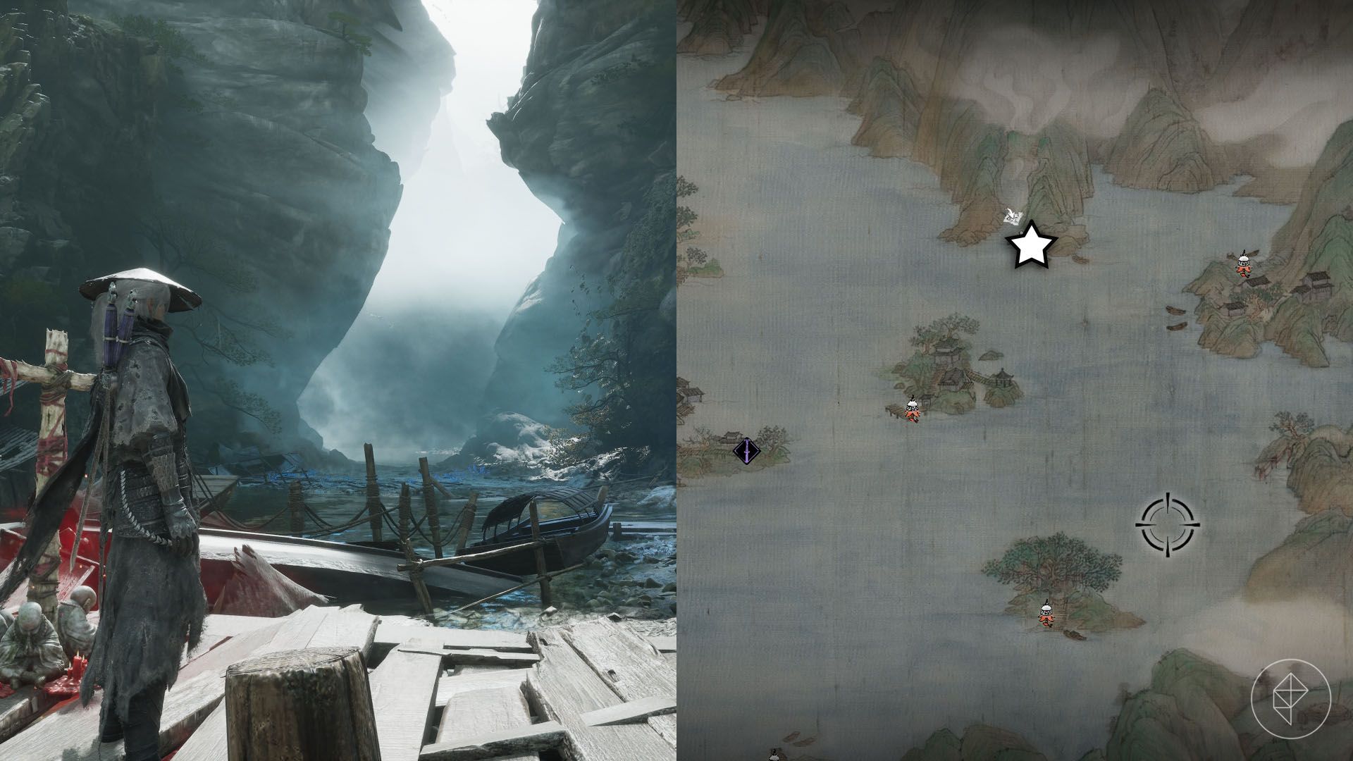 A Phantom Blade Zero montage showing where to go do enter the Mountain of Imprisonment