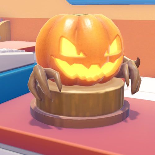 The pumpkin lantern event item from Pokémon Pokopia