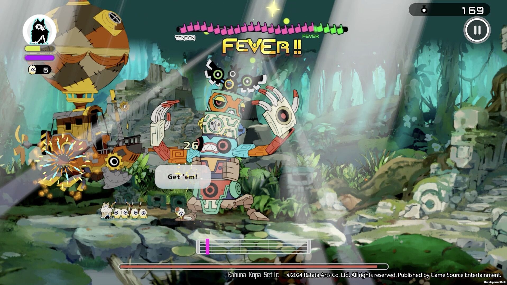 Coburn attack a totem pole monster in Ratatan.