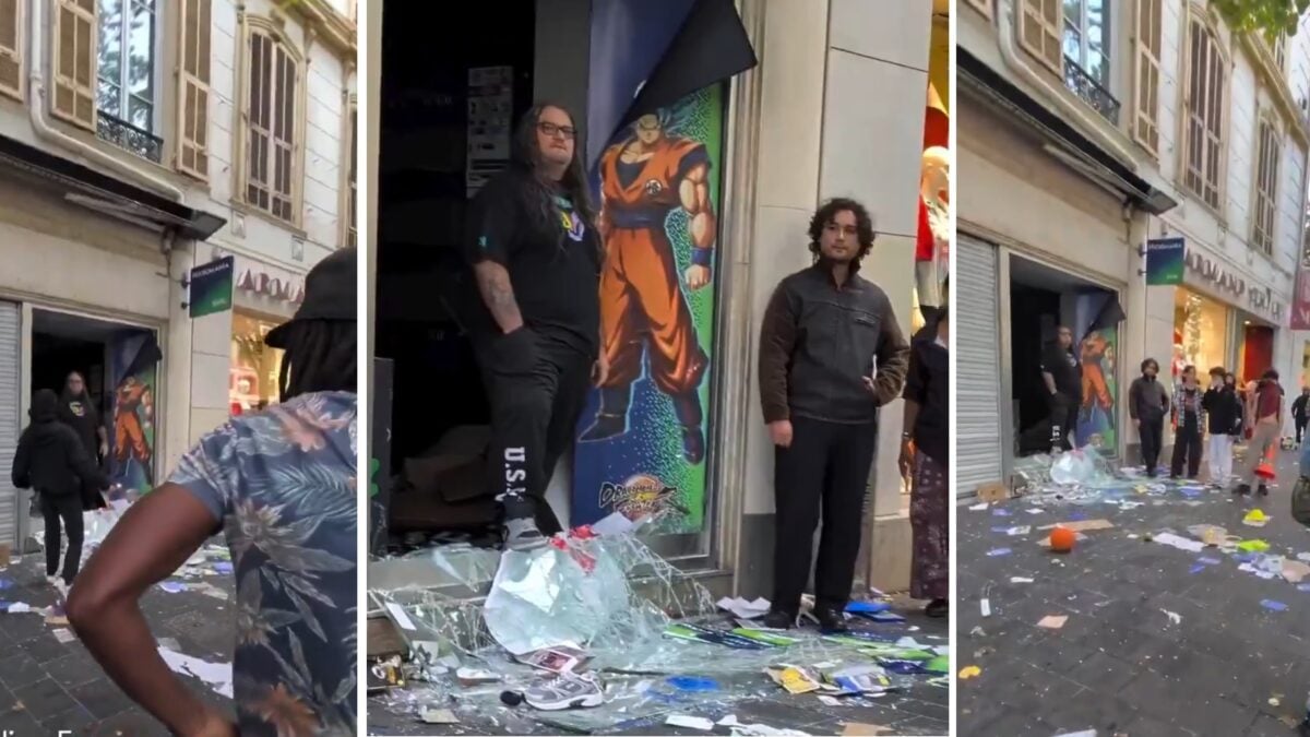 French Game Store Worker Pierre Stands Up to Nice Rioters