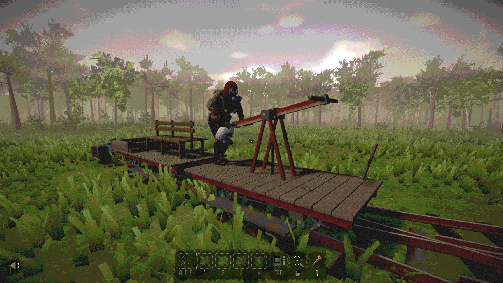 A handcar in s&box