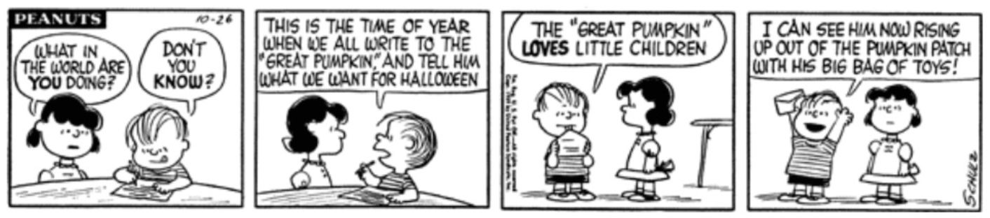 Peanuts Great Pumpkin Linus