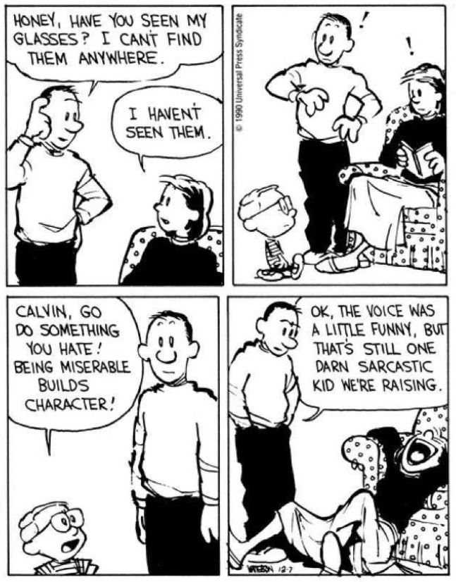 Calvin and Hobbes Mom Dad Parents