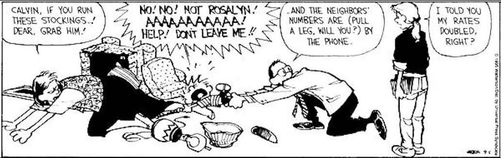 Calvin and Hobbes Mom Dad Parents Rosalyn