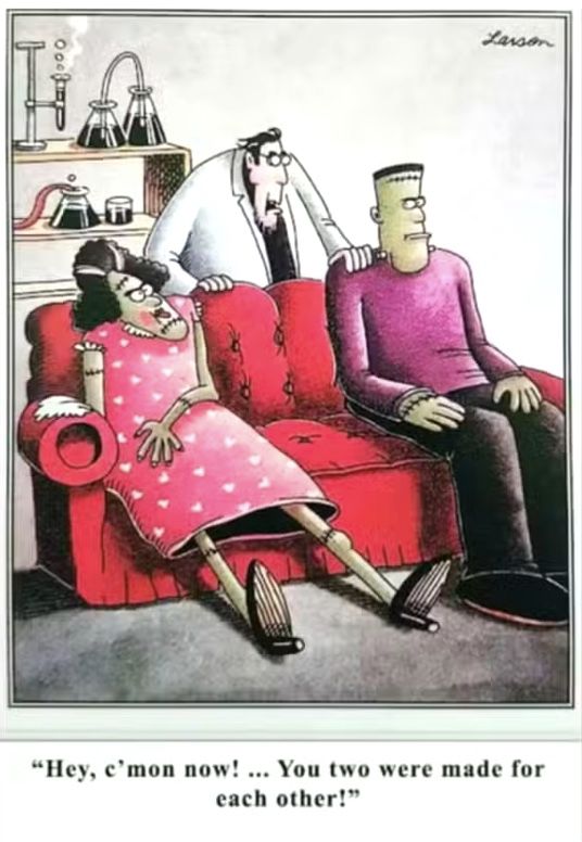 The Far Side Frankenstein