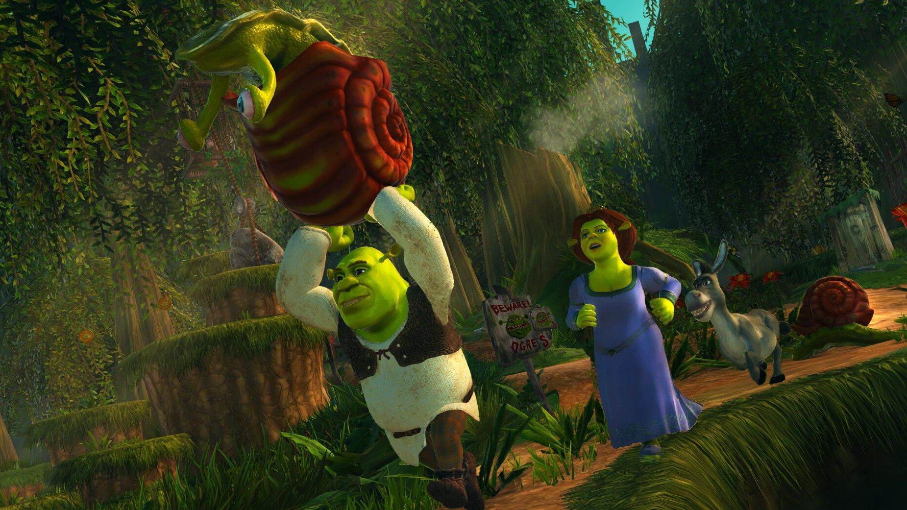 Shrek and Fiona in Shrek 2 Remastered