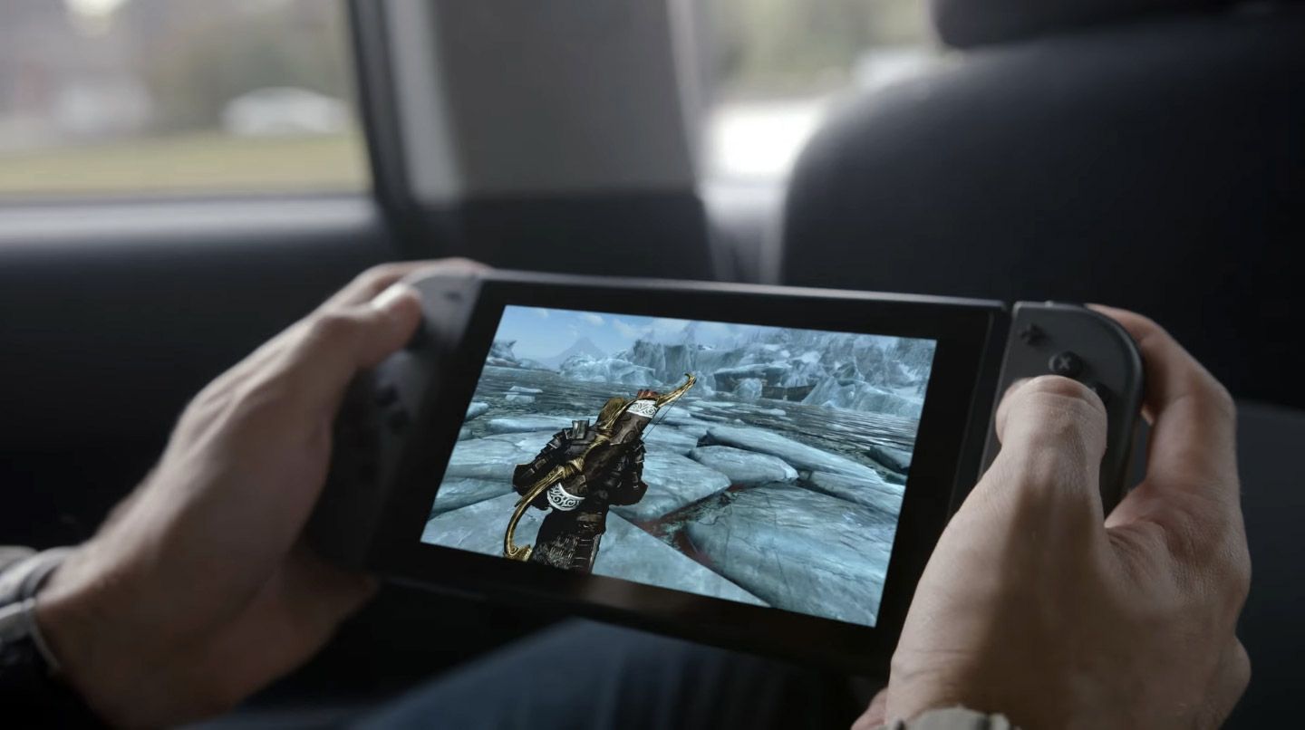 Screenshot of Skyrim on Nintendo Switch