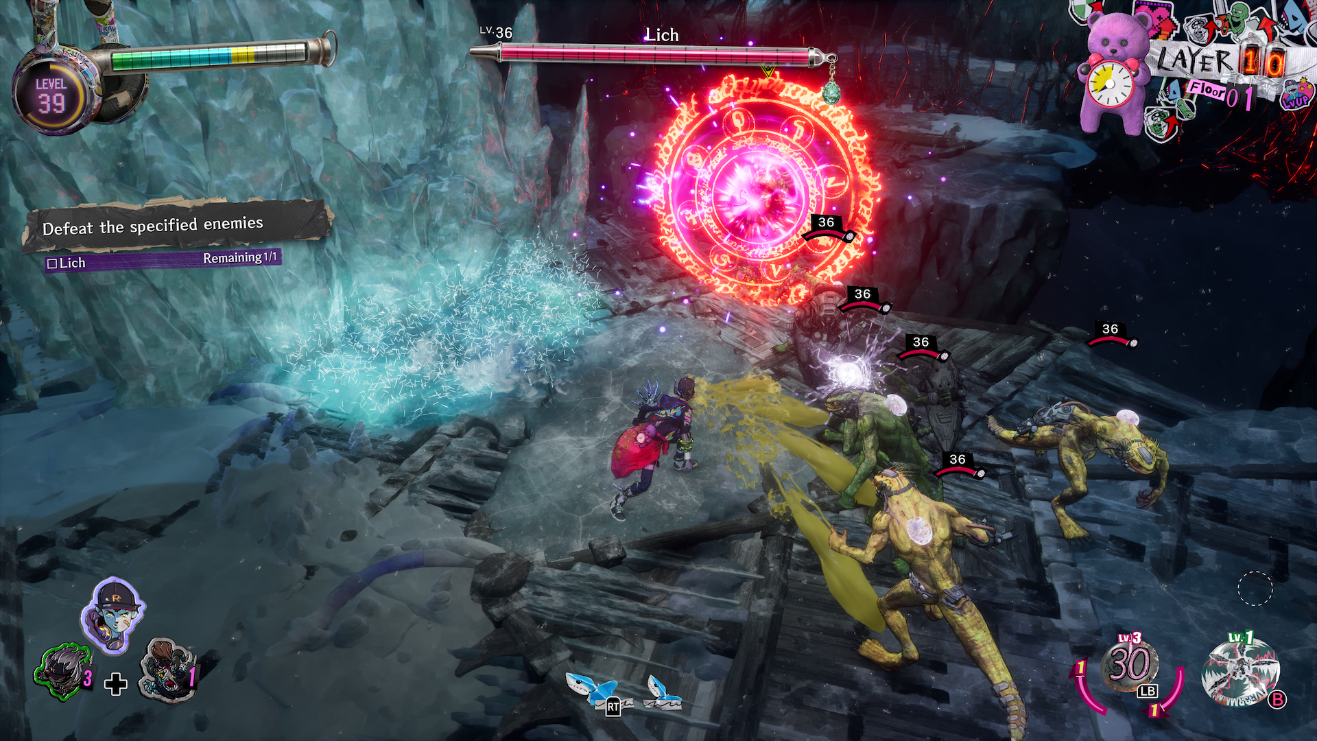 Davy fights monsters in Stupid Never Dies.