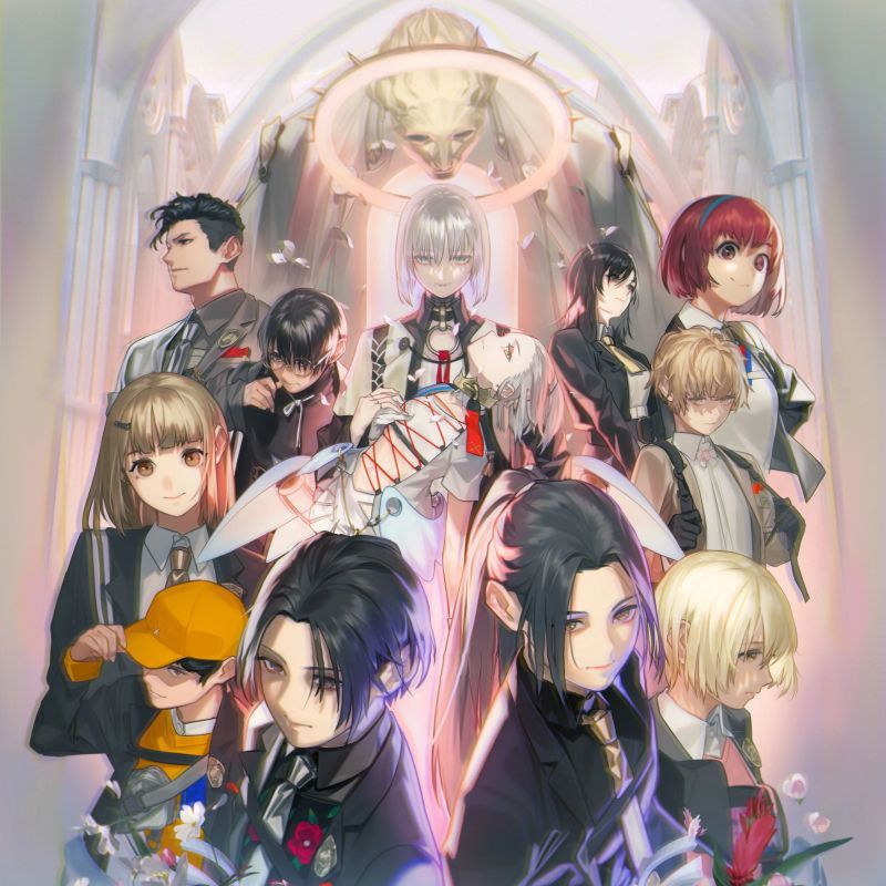 The Caligula Effect 2 cropped key art shows a collage of the game's characters.