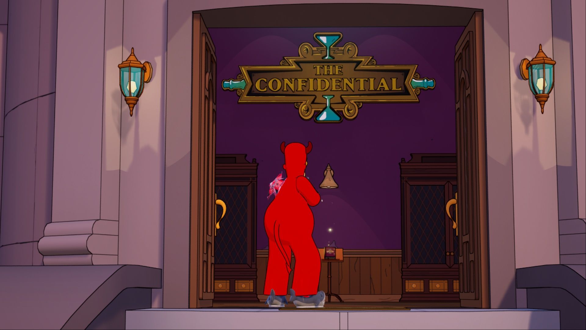 homer simpsons visits the confidential in fortnite