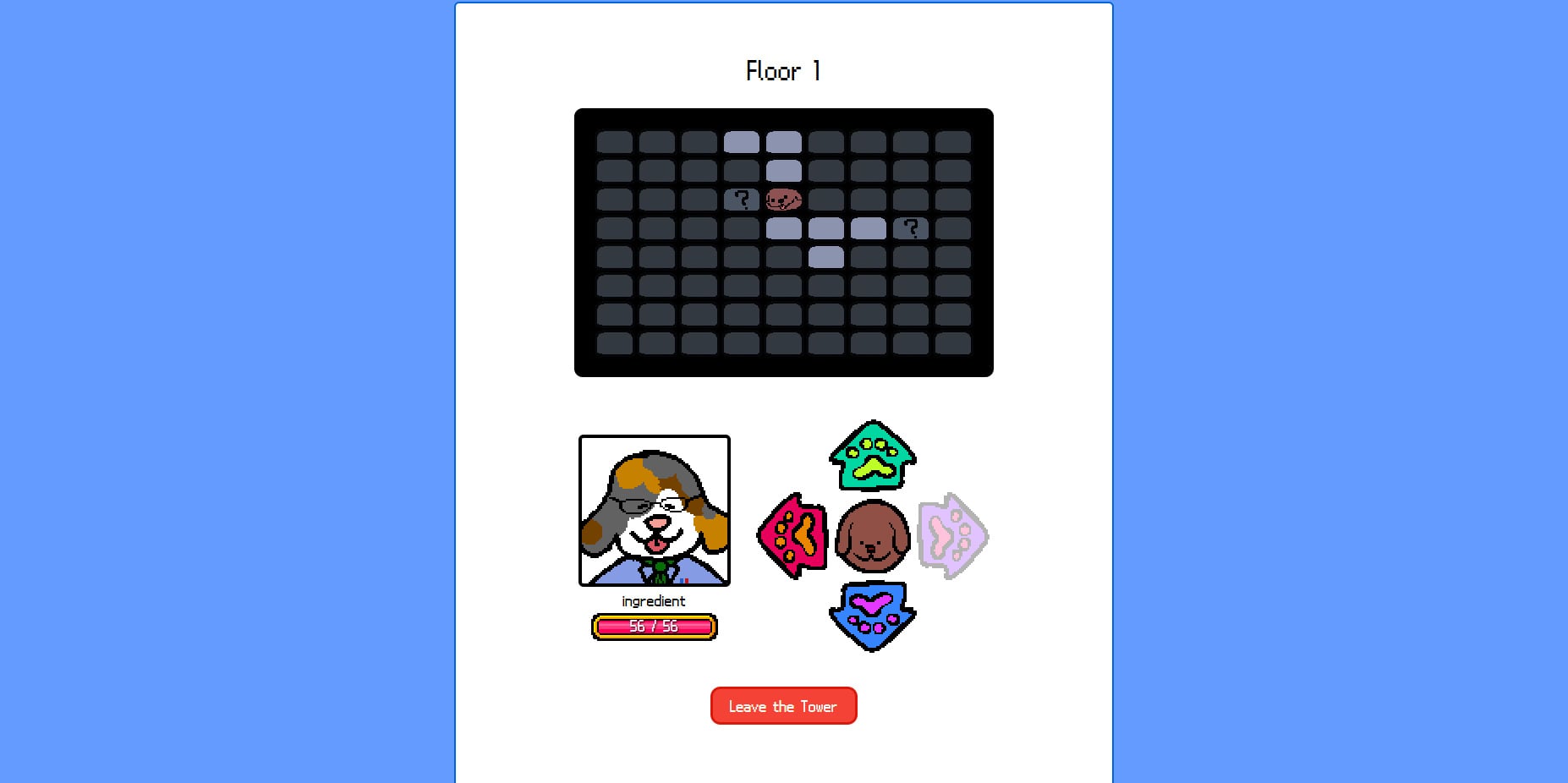 A screenshot of Dog Online showing the Tower.