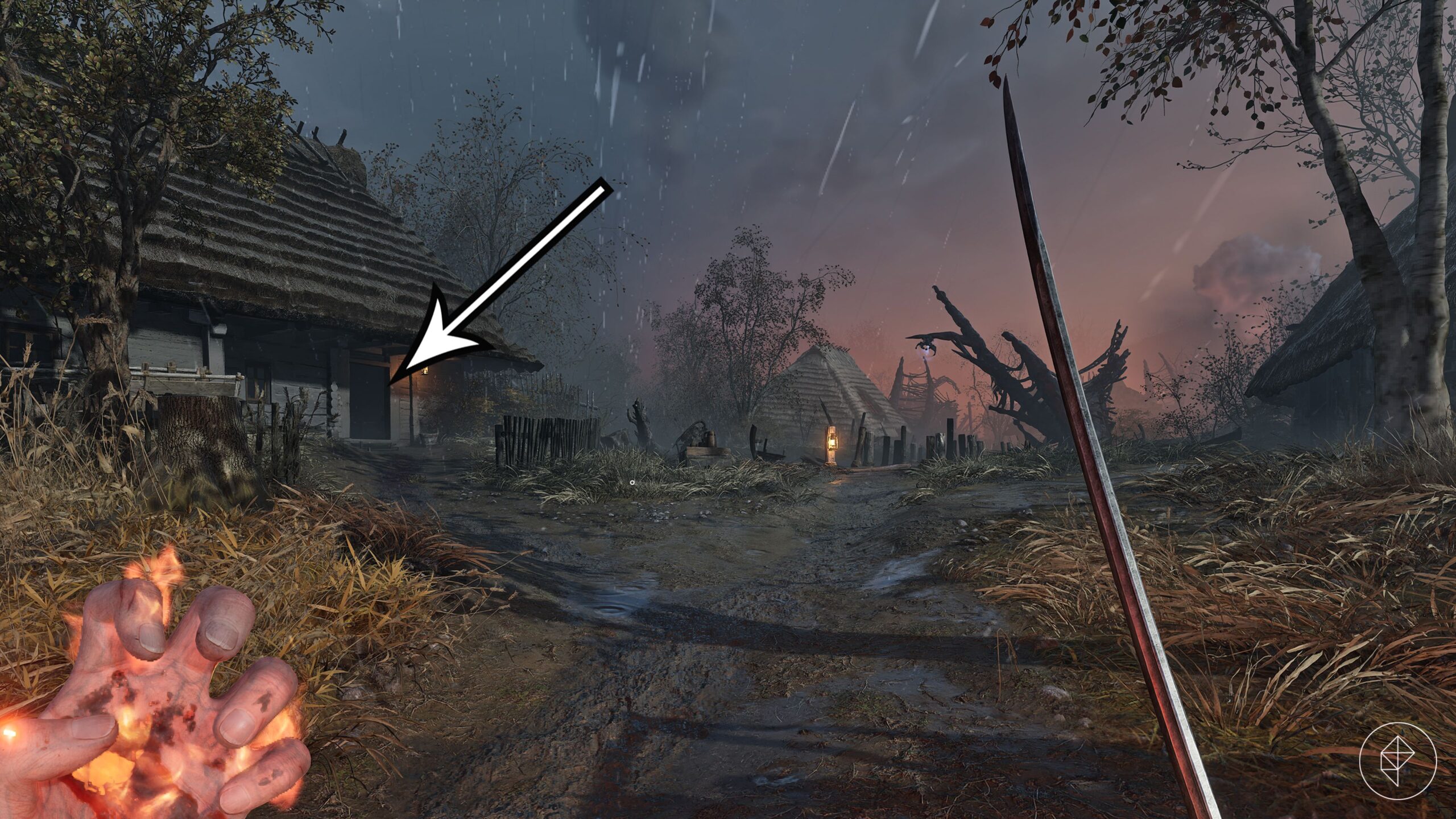 The location of the crying baby in the "Lullaby" quest in Valor Mortis.