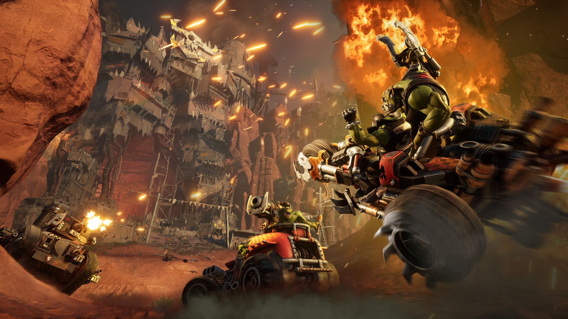 Warhammer 40K Speed Freeks racing chaos